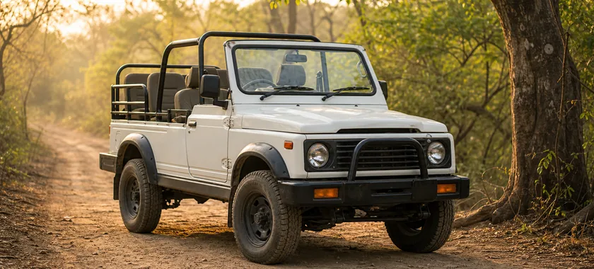 open gypsy jeep for tiger safari permit support